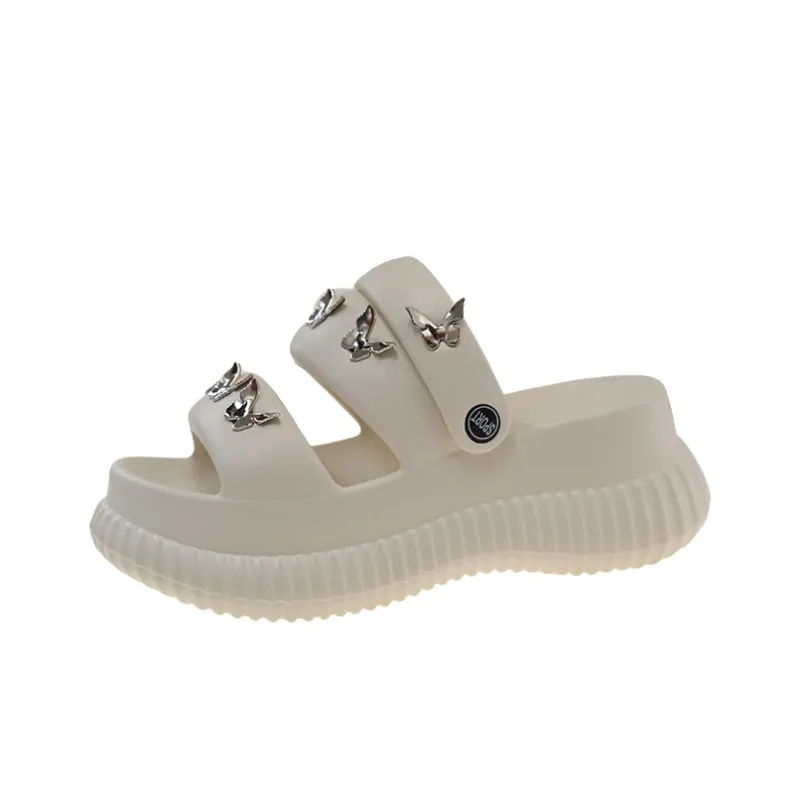 BINGO DUCK Slip Resistant Cushioning Abrasion Resistant Slide Slippers Women's-13