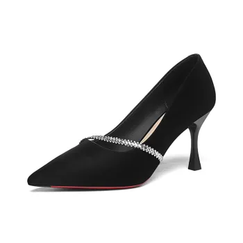 Golden Silk Rabbit High Heels Women's