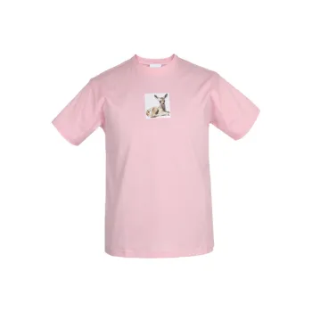 Burberry Drop Shoulder Sleeve T Shirt Women's Pink