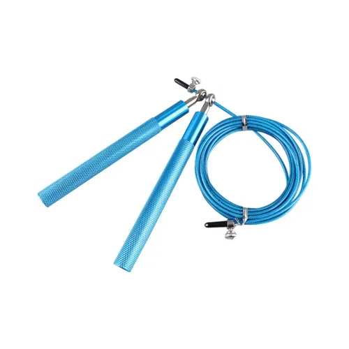 TEZEWA Fitness Training Non Countable Jump Ropes Fitness Crowd PVC Steel Wire Rope, Aluminum Alloy Controller