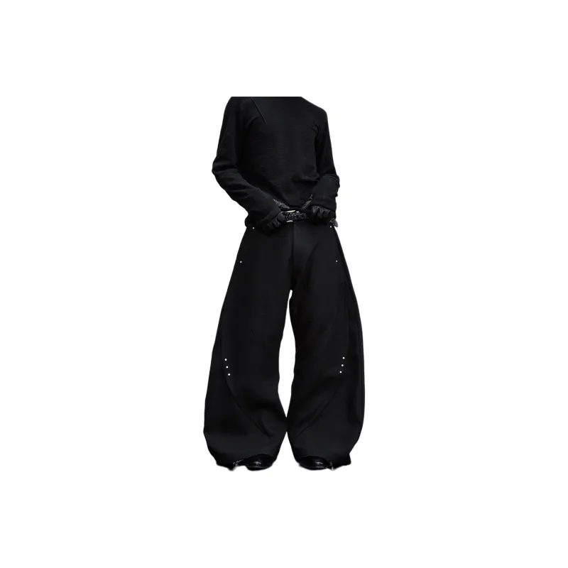Pirkadat Casual Pants Unisex Black-0