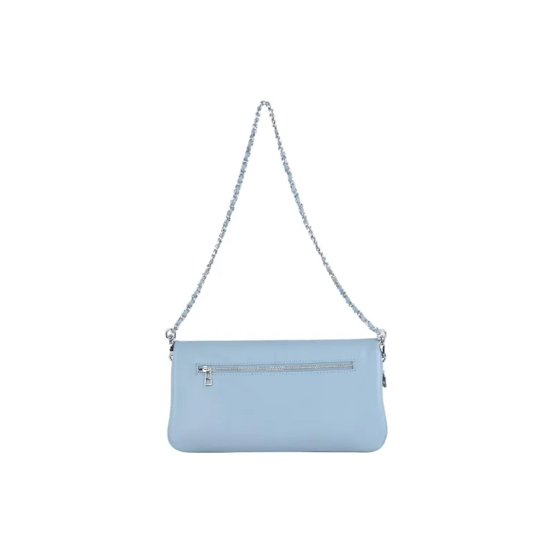 Zadig & Voltaire Leather Shoulder Bag Women's Light Blue-1