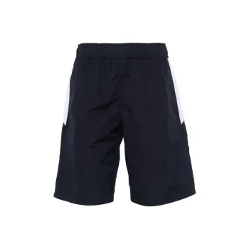 PALM ANGELS Logo Printed Elastic Waist Swim Shorts