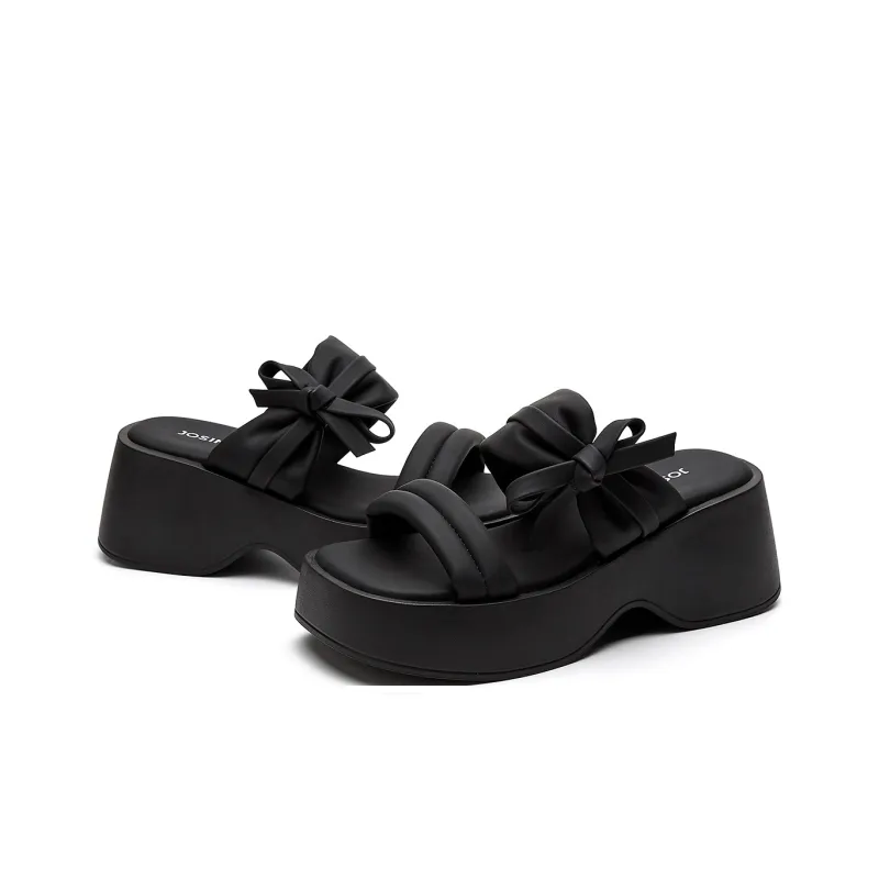 JOSINY Cherry Family Slip Resistant Odor Resistant Slide Slippers Women's-7