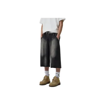 UNthemed Denim Shorts Unisex Black