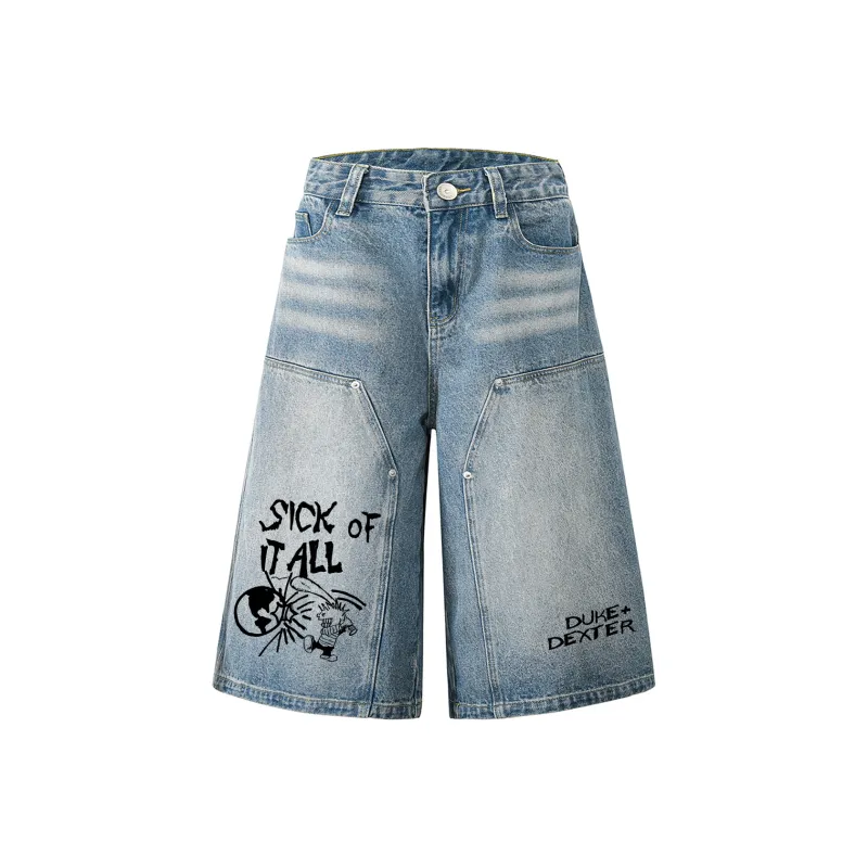 DUKE+DEXTER Denim Shorts Unisex-4