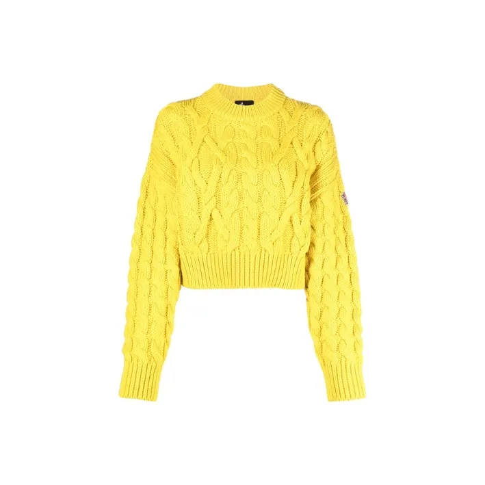 Moncler FW21 Fitted Sweater Women's Yellow-0