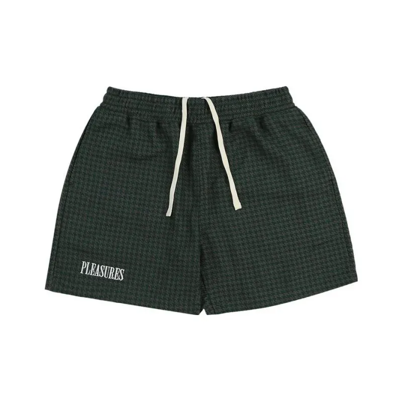 PLEASURES Intercept Houndstooth Shorts-0