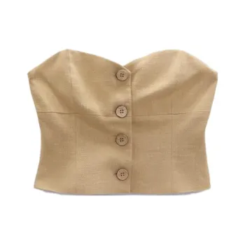 ZARA Tank Tops Women's Tan