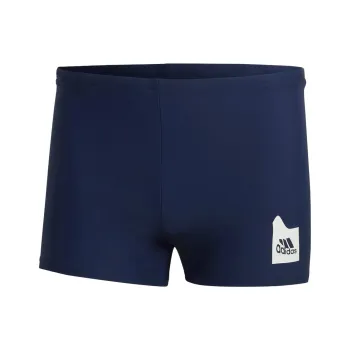 Adidas Solid Swim Boxers Swimming Shorts Men's Marine Blue