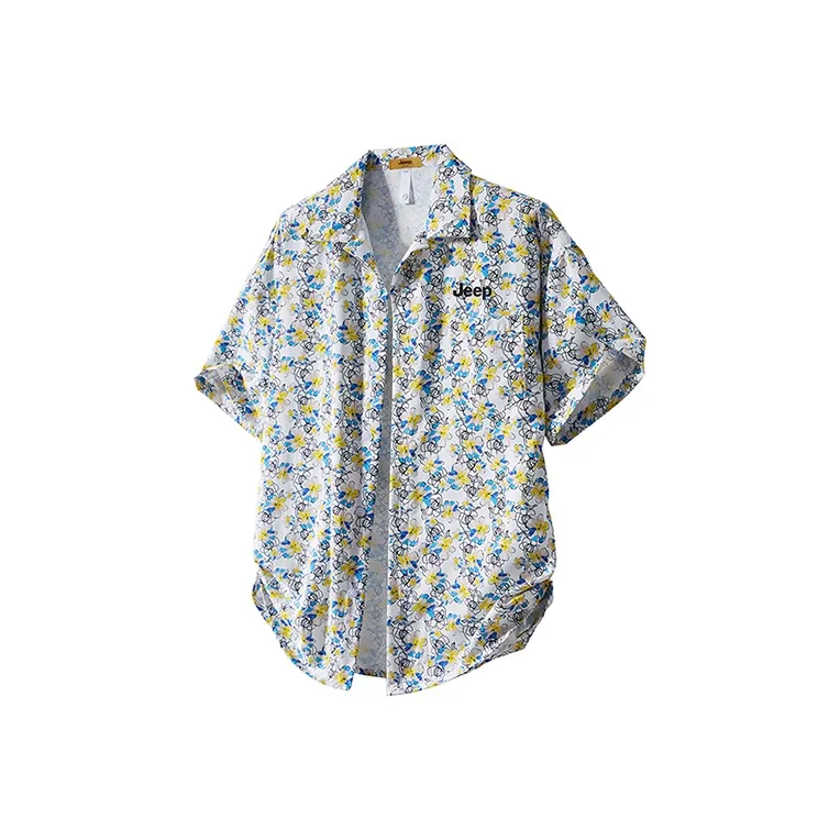 Jeep Short Sleeved Shirt Unisex Pataya Yellow-0