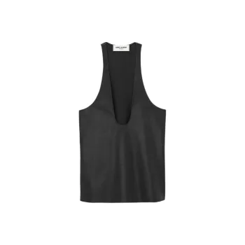 SAINT LAURENT SS24 Tank Top Women's Black
