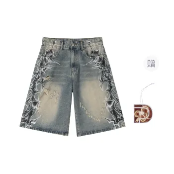 PILOTDRAGON SS25 Denim Shorts Unisex Blue