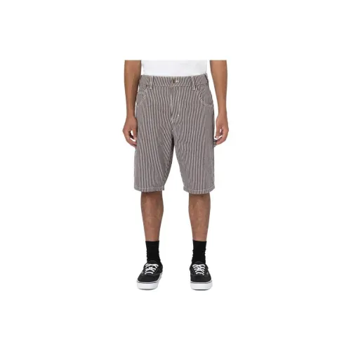 Dickies Hickory Stripe Relaxed Fit Carpenter Shorts 11' Casual Shorts Men's Brown