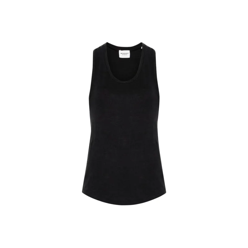 ISABEL MARANT ETOILE Arielle Linen Tank Top-0