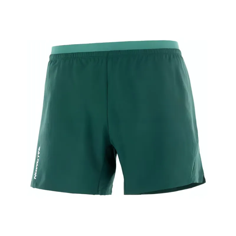 SALOMON CROSS 5'' Casual Shorts Men's Green-0