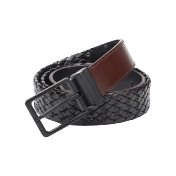 JEANSWEST Split Cow Leather With Transferred Pattern Leather Belts Men's 3.0CM