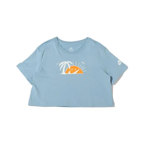 Nike Crop Tops Women's Blue
