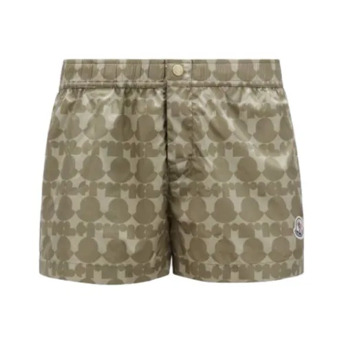 Moncler Swimming Shorts Men's White Green