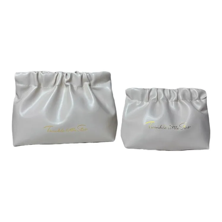 Sweet Pillow House Pleated Spring Clip Bag Make up Tools 2 Pcs-3