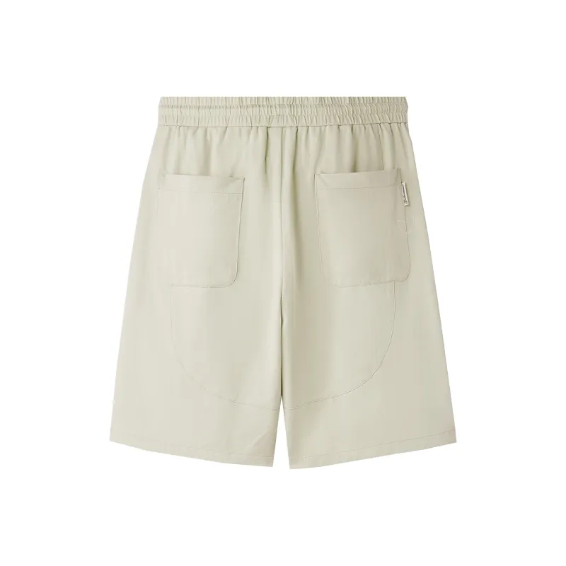 HLA Casual Shorts Men's Khaki Pattern 60-1