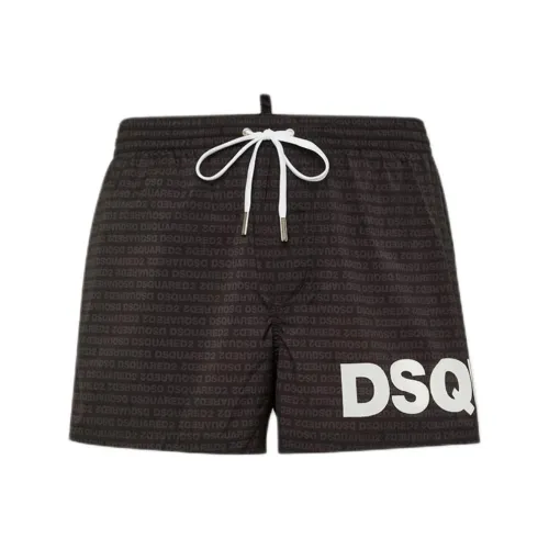 DSQUARED 2 DSQUARED 2 Logo Printed Drawstring Swim Shorts