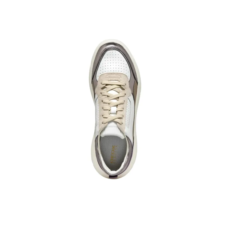 GEOX Nebula 2.0 X Abrasion Resistant Low Top Casual Shoes Women's White-3
