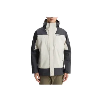 Columbia Windbreaker Jackets Men Ecru