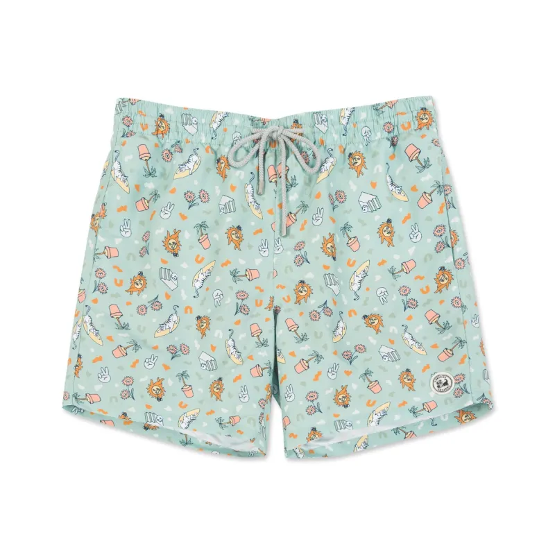 SURFCUZ Beach Shorts Unisex Light Gray-0