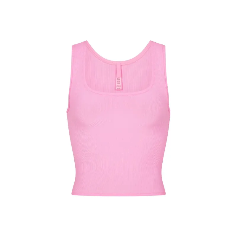 Skims Tank Tops Women's Cotton Candy Pink-0