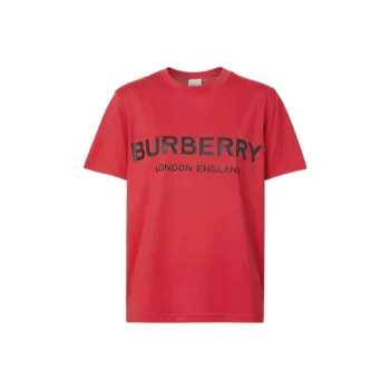 Burberry Women's Graphic Logo T Shirt Red