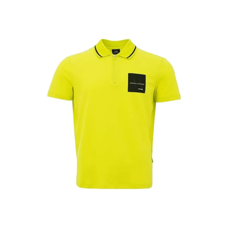 ARMANI EXCHANGEAE Polo Shirt Men's Yellow Plum Color-0