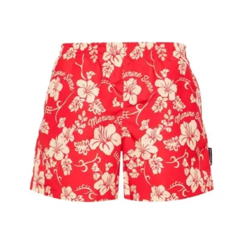 Marine Serre Floral print Swim Shorts