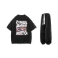 Clothing Sets (Black+Black Cuffed Pants)