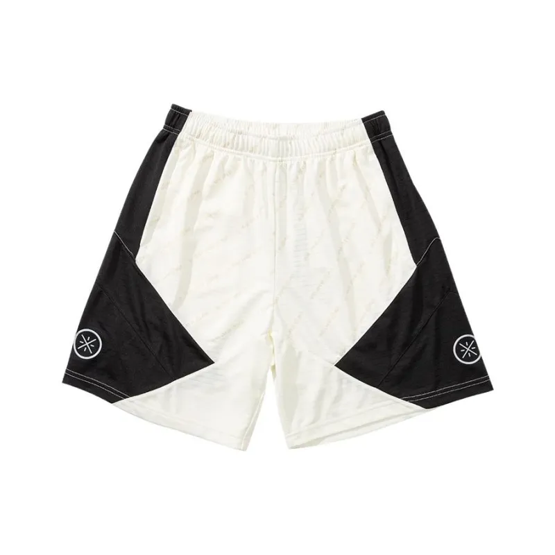 LINING Basketball Shorts Men Ecru/Black-0