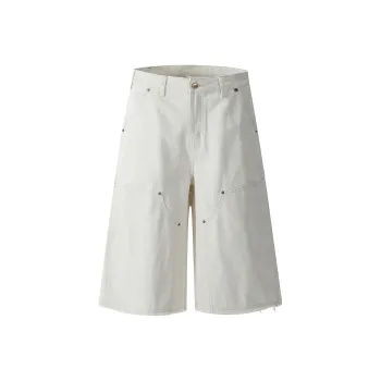 ONITSOP Cargo Shorts Unisex White