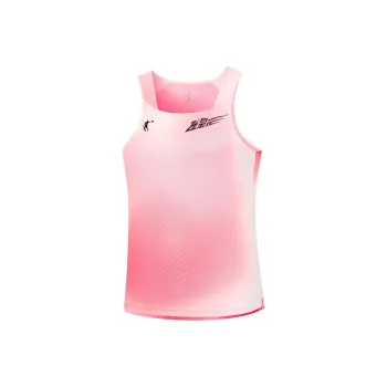 QIAODAN Tank Tops Women's Fluorescent Flying Shadow Pink Print