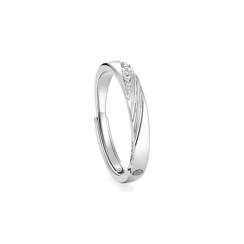 KADER 925 Sterling Silver Rings Unisex Silver White Box-7