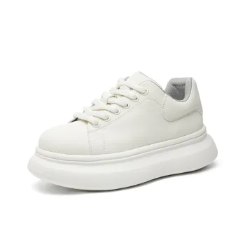 PLO CART Low Top Skateboard Shoes Unisex White