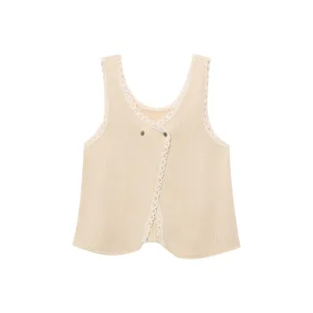 CHARM PICK Tank Top Women's Ecru
