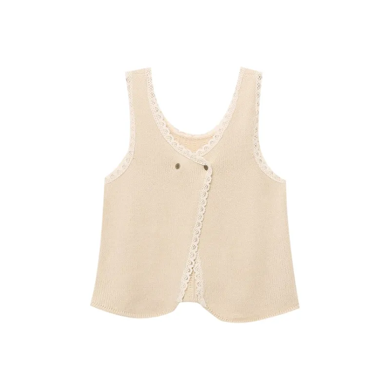 CHARM PICK Tank Top Women's Ecru-0