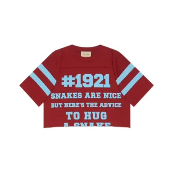 GUCCI 1921 L'Aveugle Par Amour Cropped T shirt