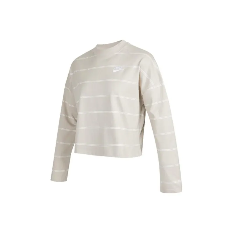Nike Crop Tops Women's Ecru-0