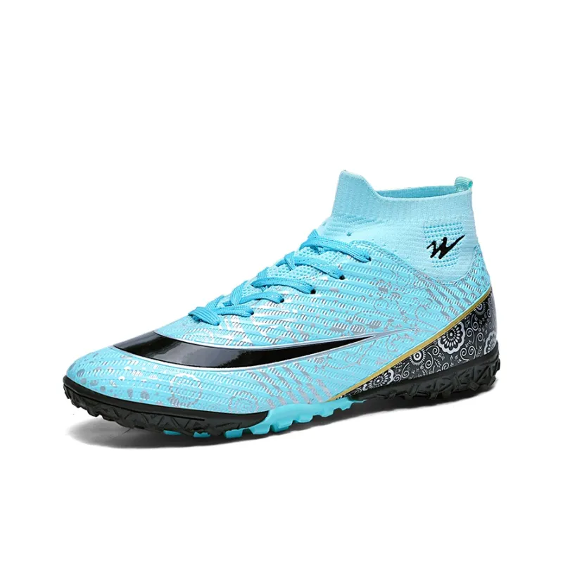 Binary TF Turf Cushioning Lightweight Soccer Shoes Unisex Aqua-1