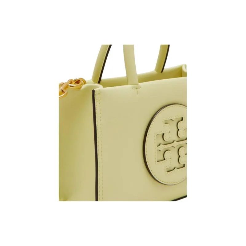 TORY BURCH Ella Bio Synthetic Leather Tote Bag, Shopping Bag, One Shoulder Handbag Mini Women's Green-3