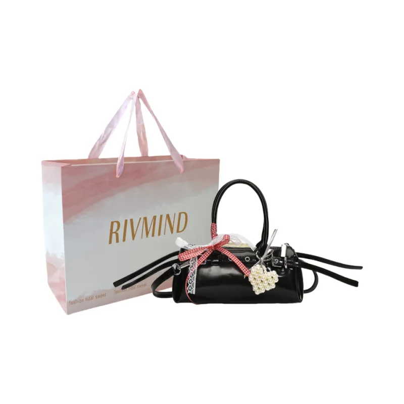 RIVMIND PU One Shoulder Handbags Women's White/Silver/Black/Yellow/Blue/Pink-4