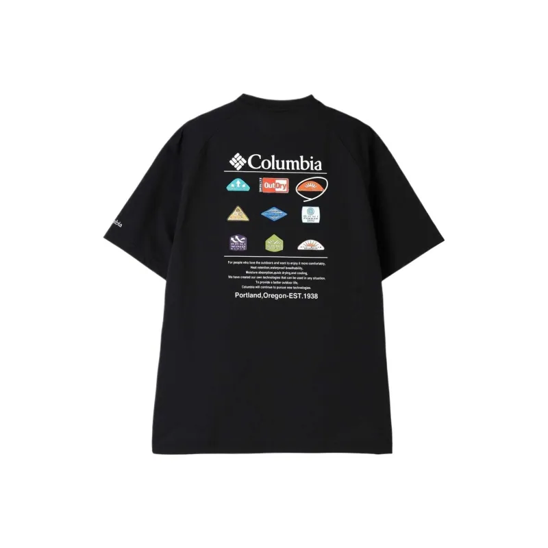 Columbia T Shirts Unisex Black-1