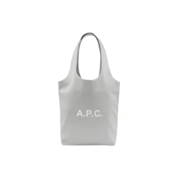 A.P.C Ninon Polyurethane Handbag Small Size Unisex Linen