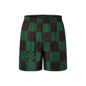 LOUIS VUITTON Damier Silk Shorts