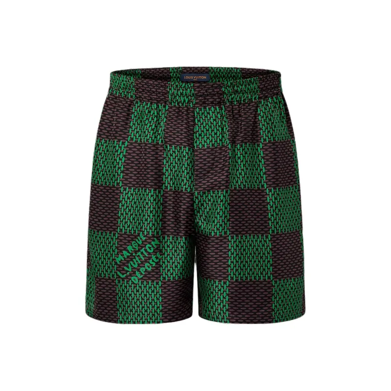 LOUIS VUITTON Damier Silk Shorts-0